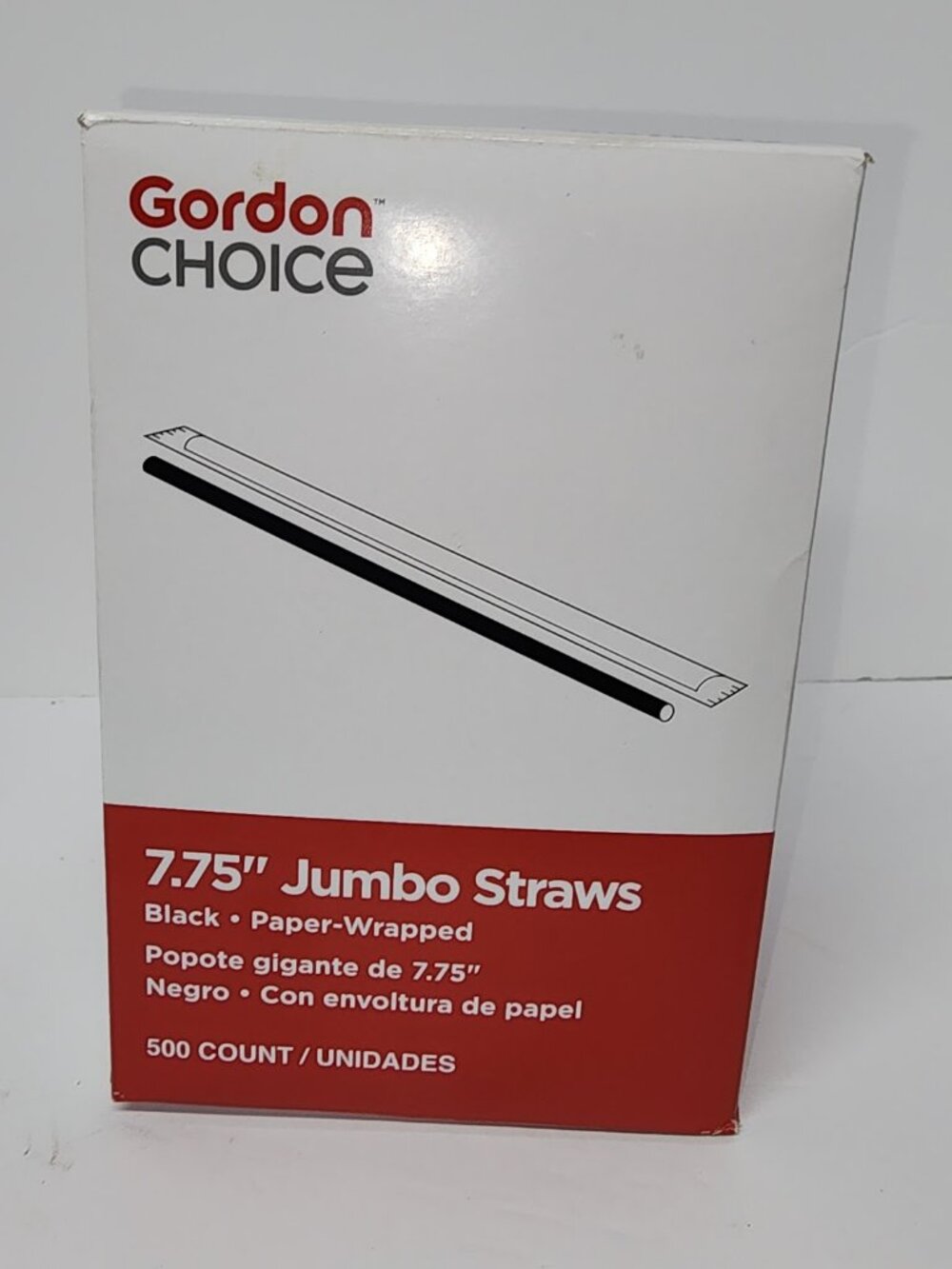 GORDON CHOICE JUMBO STRAWS 500 ct Wrapped New In Box